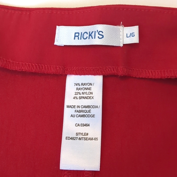 Red Pencil Skirt by Ricki's - Picture 7 of 7